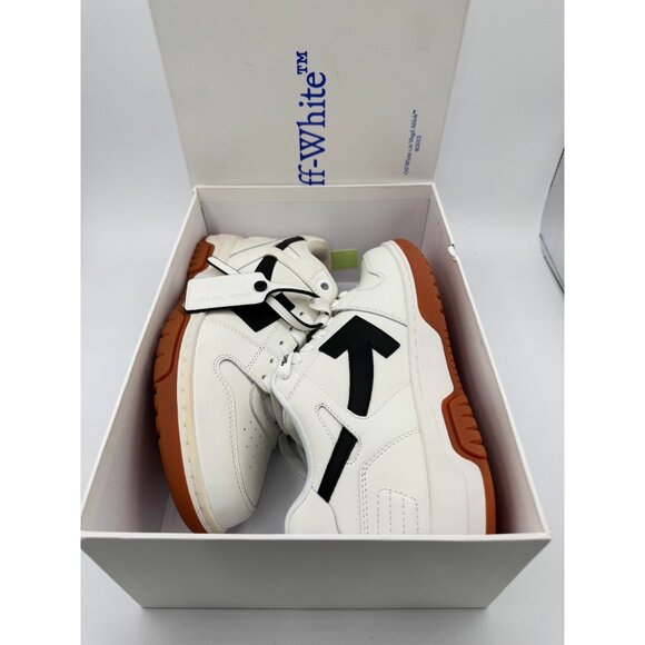 Off-White Men's "Out of Office" runner sneakers in two-tone calf leather - Picture 6 of 12